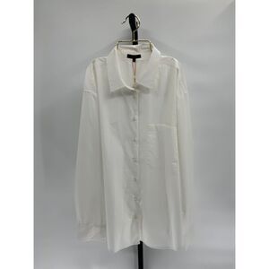 Quince White Button-Up Blouse